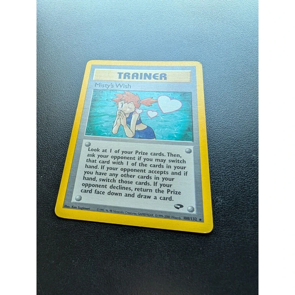Misty's Wish 108/132 Gym Challenge Regular rare pokemon card vintage